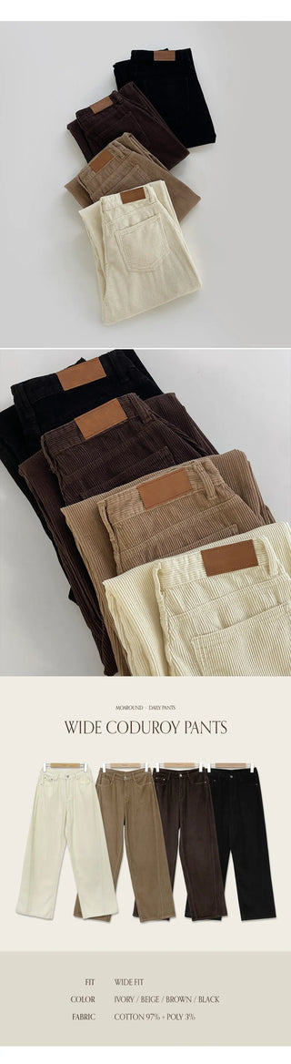 Leviathan Cutout Corduroy Wide Pants