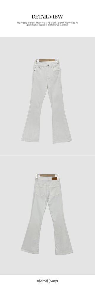 Sweden Brushed Spandex Long Bootcut Cotton Pants