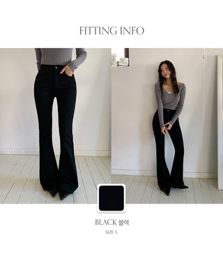 Sweden Brushed Spandex Long Bootcut Cotton Pants