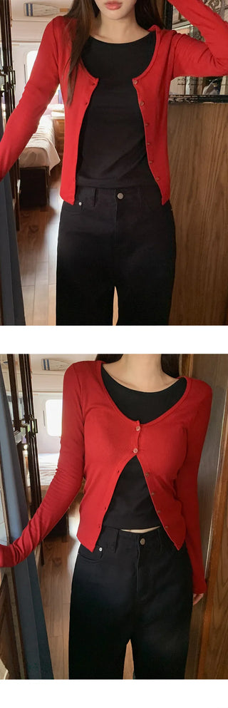 Arette Two way U neck 3/4 Sleeve T shirt