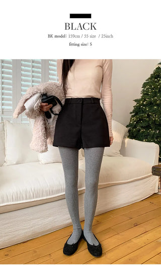 Codewin Fleece lined Spandex High waisted Shorts