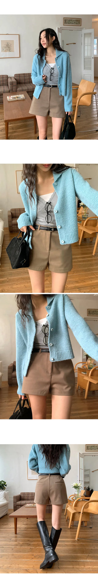 Codewin Fleece lined Spandex High waisted Shorts