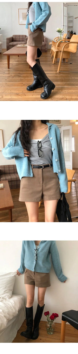 Codewin Fleece lined Spandex High waisted Shorts