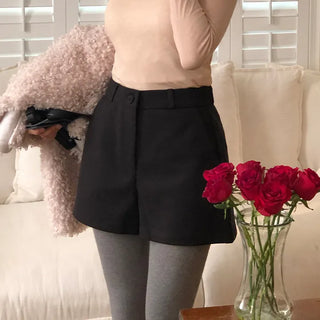 Codewin Fleece lined Spandex High waisted Shorts