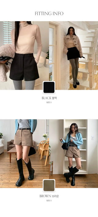 Codewin Fleece lined Spandex High waisted Shorts