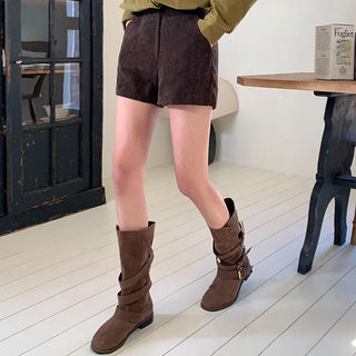 Swindell A line Herringbone Corduroy Shorts
