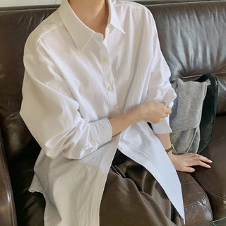 Serha Basic Cotton Long Sleeve Shirt