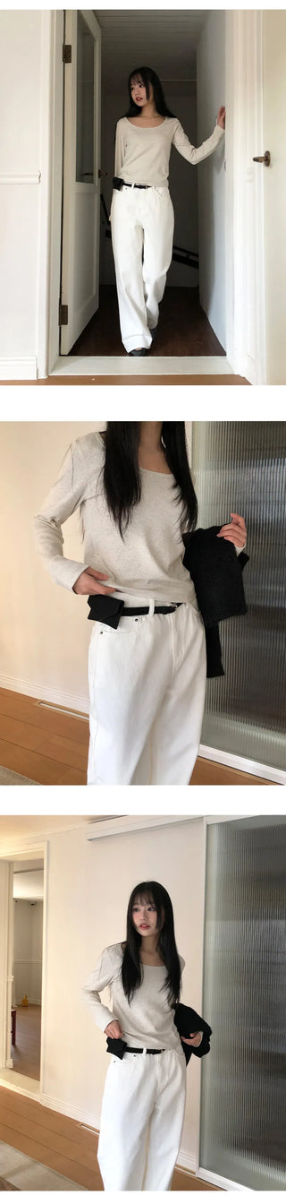 Claw Brushed Semi Wide Cotton Pants