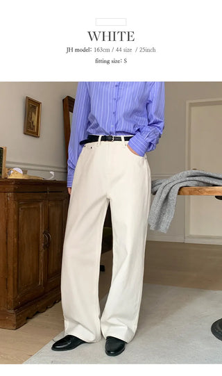 Claw Brushed Semi Wide Cotton Pants