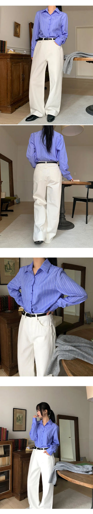 Claw Brushed Semi Wide Cotton Pants