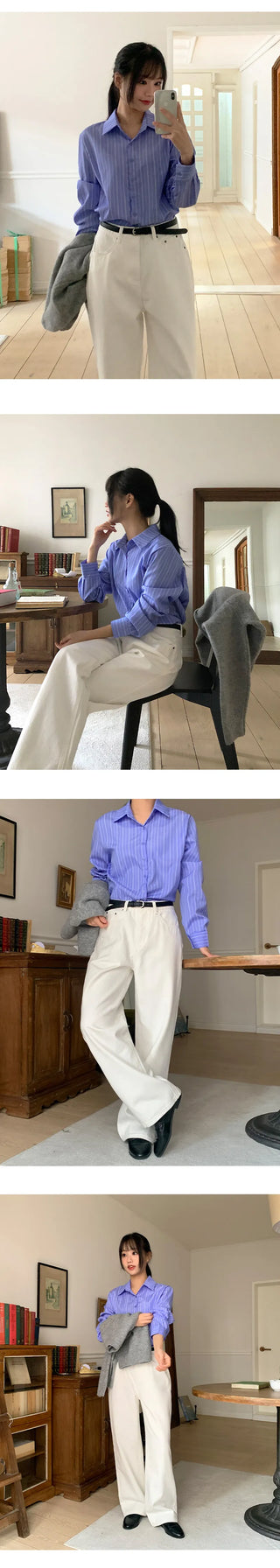 Claw Brushed Semi Wide Cotton Pants