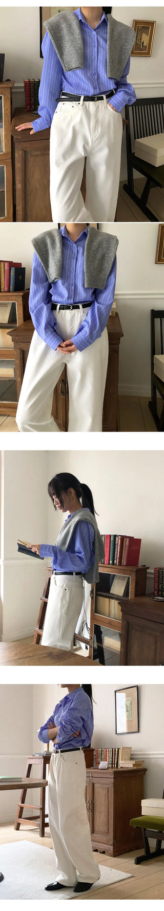 Claw Brushed Semi Wide Cotton Pants