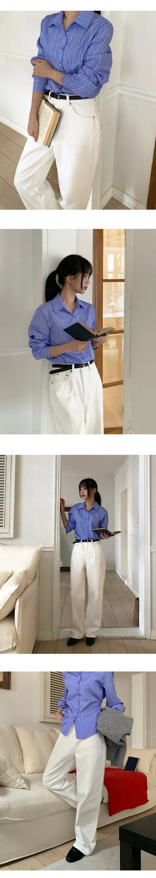 Claw Brushed Semi Wide Cotton Pants