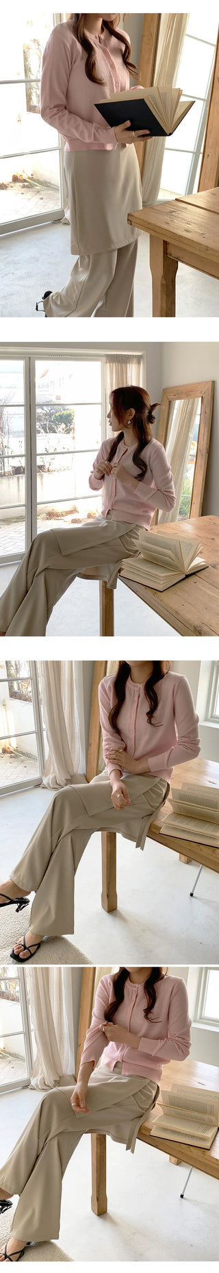 Hayville Wrap Skirt Layered Wide Slacks