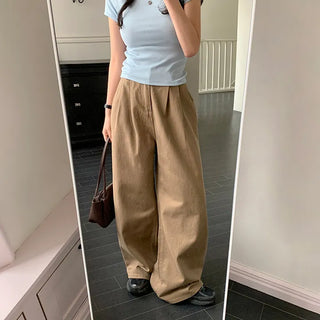 Willow Two Pintuck Cotton Wide Pants