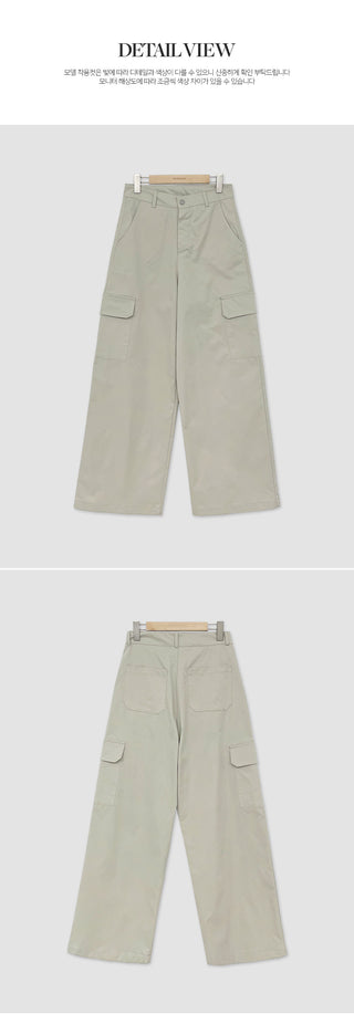 Tirn Wide Cargo Pants Layered Skirt Set