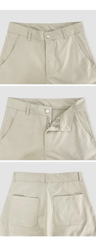 Tirn Wide Cargo Pants Layered Skirt Set