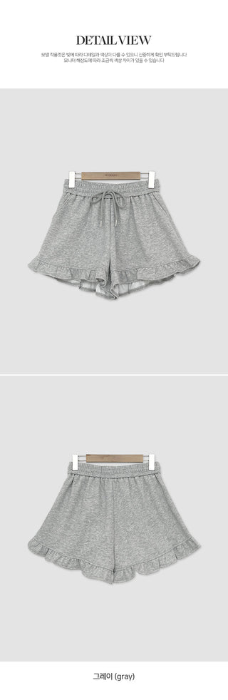 Rose Ten Elastic Frill Shorts