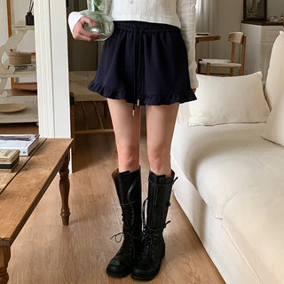 Rose Ten Elastic Frill Shorts