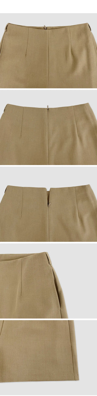 Persi Layered Pleated Skirt and Shorts Set