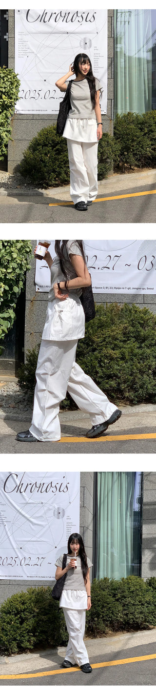 Rotis Elastic Nylon Layered Parachute Pants