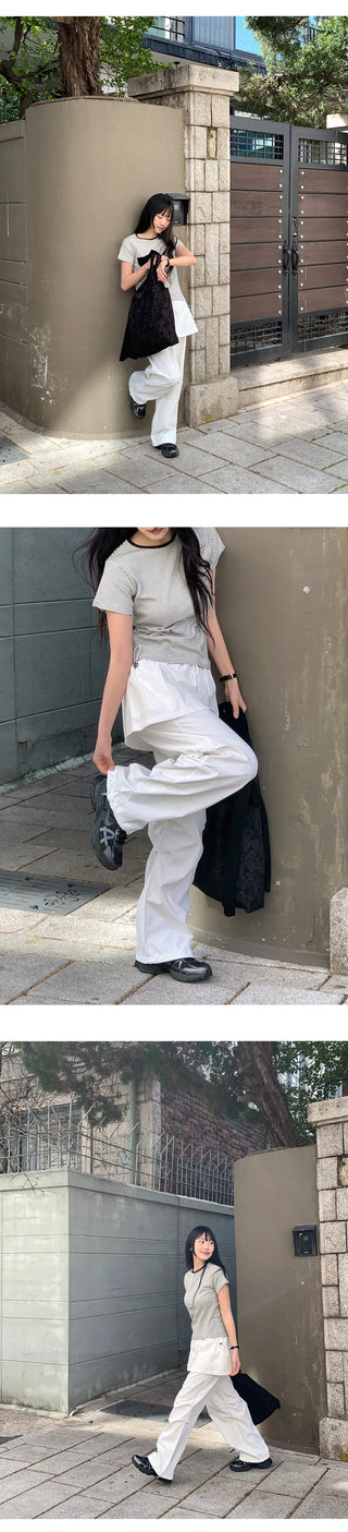 Rotis Elastic Nylon Layered Parachute Pants