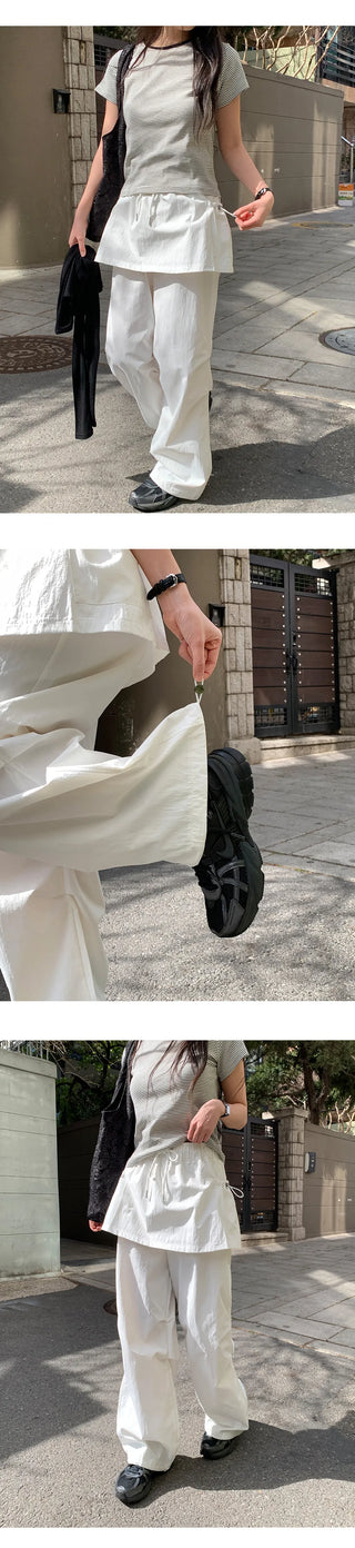 Rotis Elastic Nylon Layered Parachute Pants