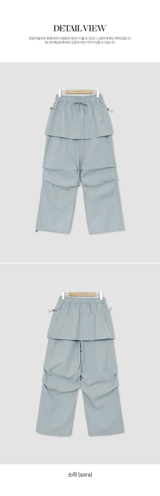 Rotis Elastic Nylon Layered Parachute Pants