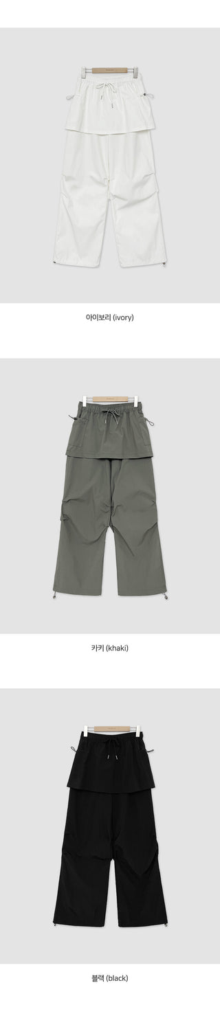 Rotis Elastic Nylon Layered Parachute Pants