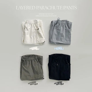 Rotis Elastic Nylon Layered Parachute Pants
