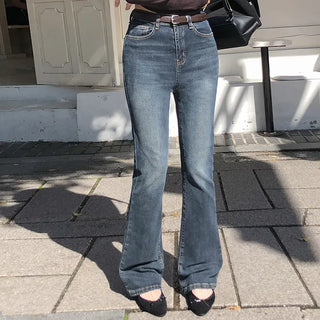 Radique Washed Spandex Long Bootcut Denim Pants