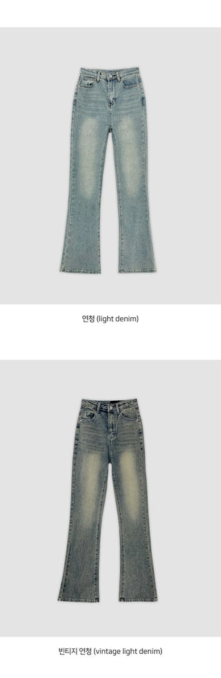 Radique Washed Spandex Long Bootcut Denim Pants