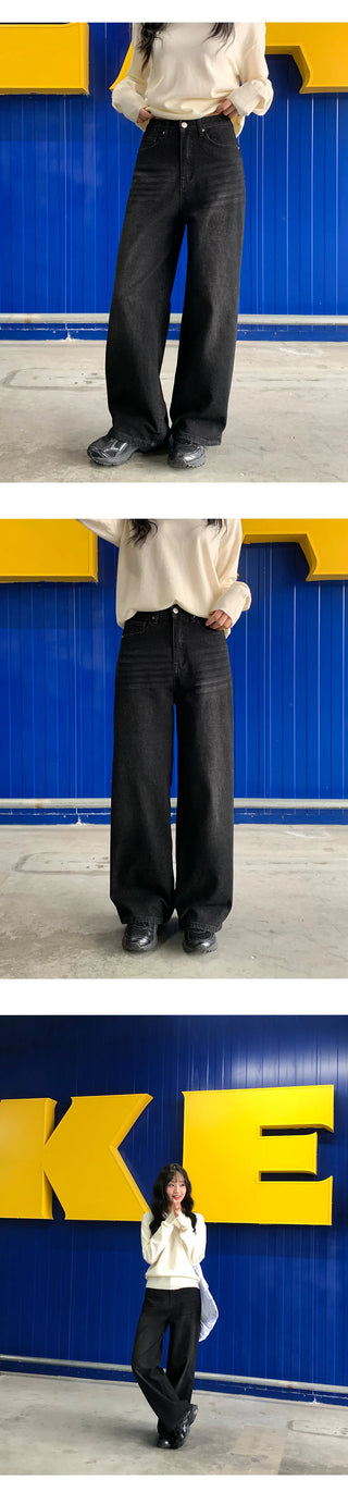 Milliz Hidden Elastic Waist Washed Spandex Wide Pants