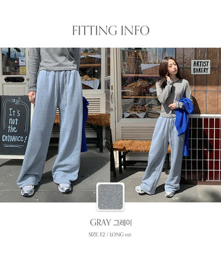 Ponov Fleece Lined Wide String Two Way Training Pants