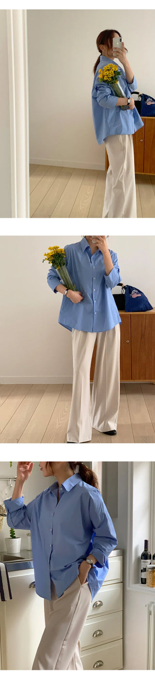 F Din Stretch Two Pintuck Tab Wide Slacks