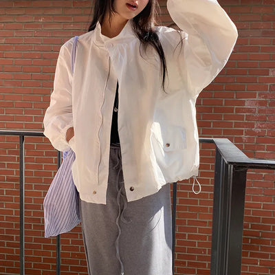 Rosive Loose Fit String Windbreaker Jumper