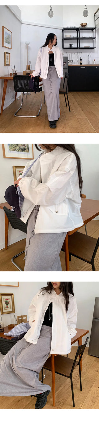 Rosive Loose Fit String Windbreaker Jumper
