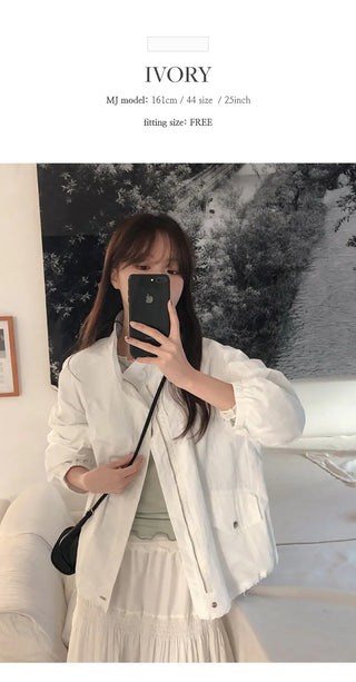 Rosive Loose Fit String Windbreaker Jumper