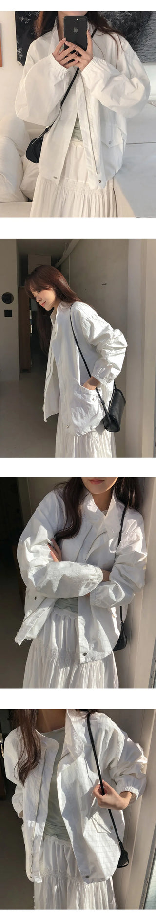 Rosive Loose Fit String Windbreaker Jumper