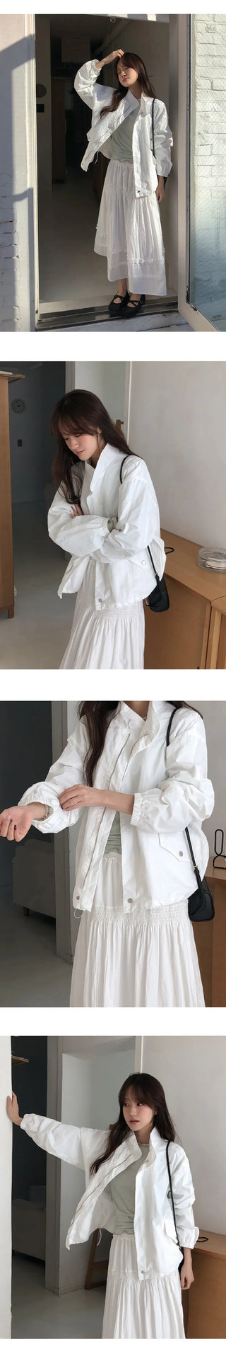 Rosive Loose Fit String Windbreaker Jumper