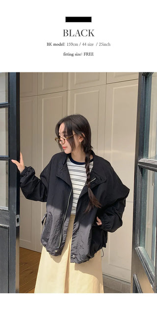 Rosive Loose Fit String Windbreaker Jumper