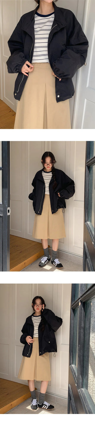 Rosive Loose Fit String Windbreaker Jumper