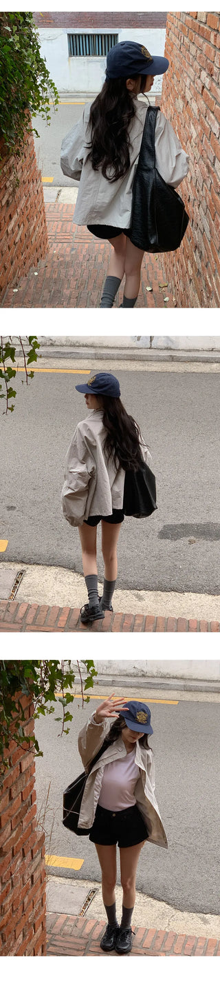 Rosive Loose Fit String Windbreaker Jumper