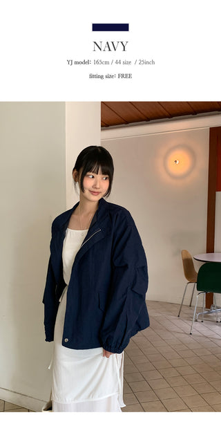 Rosive Loose Fit String Windbreaker Jumper