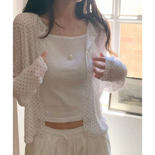 Yves Dot See-Through Summer Cardigan