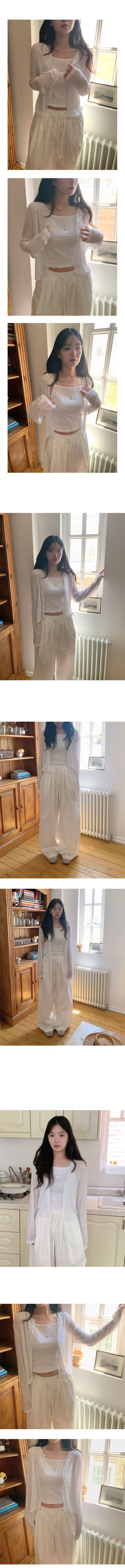 Yves Dot See-Through Summer Cardigan