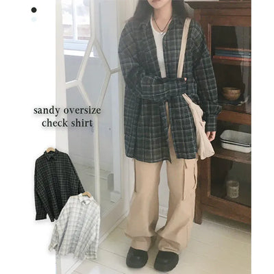 Sandy Oversized Check Shirt