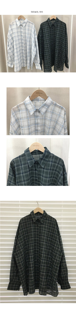 Sandy Oversized Check Shirt