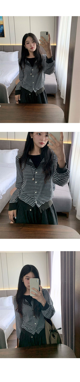 Hina Stripe Cardigan