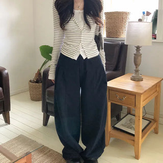 Light Striped One-in-One Cardigan